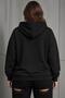 Bery Women's Large Size Oversized Basic Hooded Two-Thread Cotton Sweatshirt Relaxed Fit Unisex Sevgil - 2