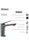 Enzo Basin Mixer Grey Colort, Mixer Tap For Basin, Sink And Wash Area - 5