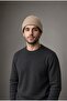 Unisex Winter Knitwear Beige Beanie |   Plain Basic Knitted Beanie Model - 6