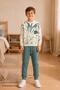 Boy's Tie-Dye Patterned School Casual Tracksuit Set Esf7037 - 7