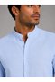 Regular Slim 100% Cotton Linen Textured Shirt with Stylish Collar for Men - 4