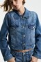 Parlak taşlı denim ceket - 3