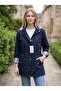Women's Plus Size Spring Lacquer Trench Coat 80 cm - 4