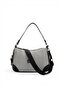 Black and White - Black Straw Women's Shoulder Bag Sp1269 - 6