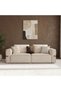Madelle 3 Seater Fabric Sofa Beige/Brown, Furniture Piece For Living Room And Home Styling - 2