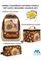 5209 Cennec Brown Capybara Figured Backpack - Nutrition - Pen Holder Set