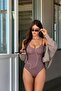 Women's Slip Molded Dusty Rose Body Knitted Medium Support