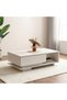 Vesta Coffee Table with Drawer Beige, Home Furniture For Comfortable Everyday Use