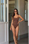 Women's Slip Molded Brown Body Knitted Medium Support - 4