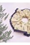 Lilora Lace Lavender Patterned Purple Lace Detailed Scrunchie Hair Clip - 2