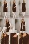 Women's Heart-Buttoned, Front-Pocket, Soft Textured Long Sweater Vest - 6