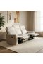 Wilda 3 Seater Fabric Recliner Beige/Brown, Interior Furniture For Family Living Spaces - 7