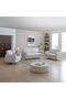 Theodora 3+2+1 Fabric Sofa Set With USB Port Light Grey