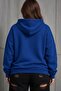 Bery Women's Large Size Oversized Basic Hooded Two-Thread Cotton Sweatshirt Relaxed Fit Unisex Sevgil - 2