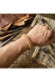 Premium Genuine Suede Leather Men's Bracelet - Stainless Steel Clasp - Tan Color - Handcrafted - 6