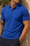 Men's Regular School Style Blue T-Shirt - 6