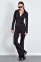 High Waist Stretchy Fabric Flare Leggings - 4