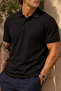 Men's Regular School Style Black T-Shirt - 6