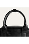 Women's Black Leather Look Shoulder Bag - 4