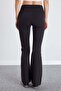 High Waist Stretchy Fabric Flare Leggings - 8