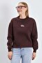 3 Thread Signature Embroidered Oversize Sweatshirt with Stopper - 4