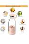 Portable USB Electric Juicer Cup – 500ml Pink Fruit & Ice Blender - 2