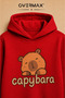 Capybara Printed Hooded Children's Tracksuit Set – Ages 3-12 - 3