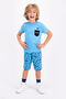 Rolypoly Iceland Blue Young Men's Bermuda Set