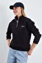 3 Thread London Printed Half Zipper Sweatshirt - 5