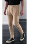 Men's Elastic Waist Lycra Comfortable Fit Smart Casual Jogger Trousers - 8