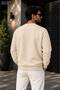 Men's Vacation Mode Written Sunglasses Printed Round Crew Neck Cotton Casual Sweatshirt - 2