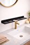 Black Metal Bathroom Shelf, over the Sink Organizer, Wall Shelf, Shampoo Holder - 2
