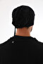 Unisex Knitwear Beanie with Drawstring at the Back, Winter Draped Slouchy Beanie - 6