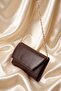 Women's Hand and Shoulder Bag with Chain Strap – Stylish Portfolio Clutch - 2