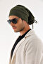 Unisex Knitwear Beanie with Drawstring at the Back, Winter Draped Slouchy Beanie - 3