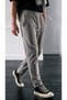Men's Elastic Waist Lycra Comfortable Fit Smart Casual Jogger Trousers - 5