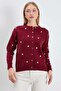 Floral Embroidered Buttoned Knitwear Cardigan - 4