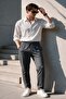 Men's Regular Fit Elastic Waist Drawstring Lycra Comfortable Jogger Pants - 6