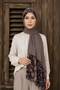 Twill Rose Scarf Combed Cotton Shawl - Dark Mink