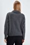 Half-Zip Turtleneck Knit Sweater - 8