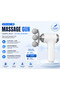 A Multi-Head Fascia Gun Electric Massager for Home Fitness, Featuring Nine Interchangeable Massage Heads, Six Speed Settings, And USB Charging, Making It Ideal for Home, Fitness - 4