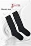 2-Piece Children's Below-Knee Black School Socks for Daily Use, Cotton, Soft, Flexible - 4
