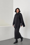Women's Anthracite Scarf, Braided Skirt, Sweater, Scarf 3-Piece Set