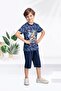 Safari Blue Boy Bermuda Suit