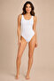 2-Pack Women's Thick Strap Cotton Snap Bodysuit - 3