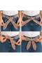 Women's Hand-Knitted Bohemian Belt and Neck Scarf – Multi-Purpose Tie-Down Accessory 142 cm - 2