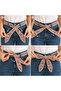 Women's Hand-Knitted Bohemian Belt and Neck Scarf – Multi-Purpose Tie-Down Accessory 142 cm - 3