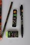 X Dekomus Licensed Jurassic World 3 Pencils, Eraser, Pencil with Tip, and Tip Set - 2