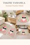 Digital Non-Slip Washable Double Bath Mat with Cat Design Bathroom Rug Bathroom Decor 40X60+60X90Cm - 2
