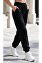Women's Wide Cut Winter Fleece-Lined Sweatpants with Elastic Cuffs - 7